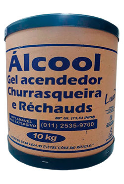 Álcool gel queimador em barrica