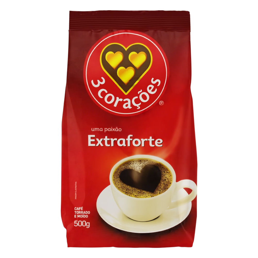 Café almofada fort 3 corações 500g