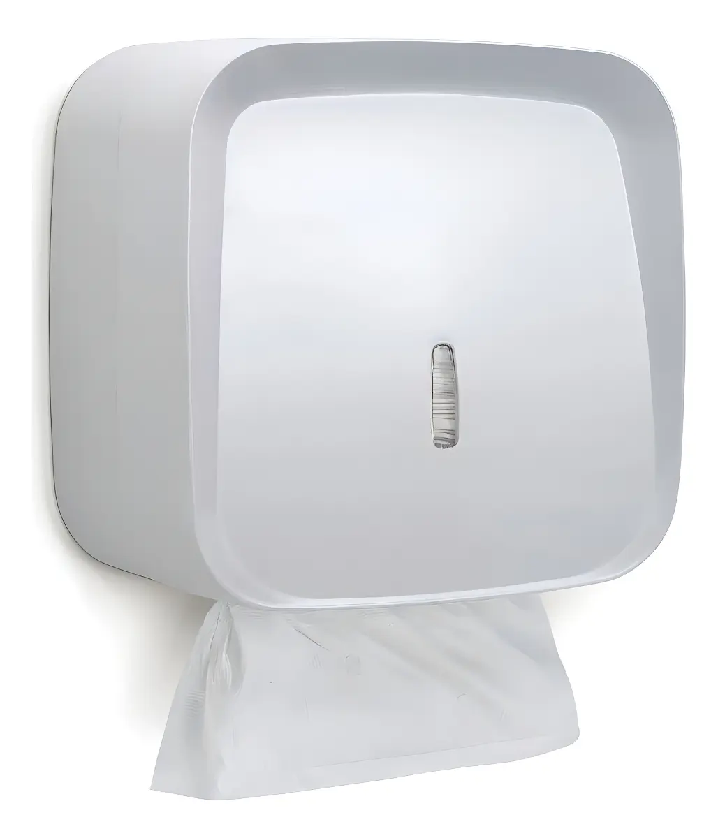 Dispenser ABS branco com papel interfolha