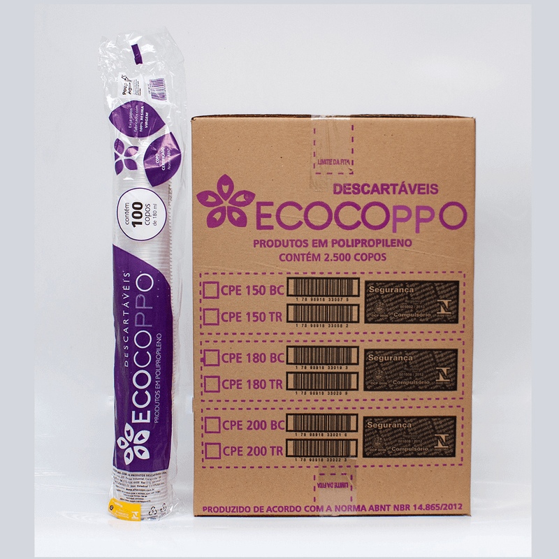 caixa copo 180ml eccocopo