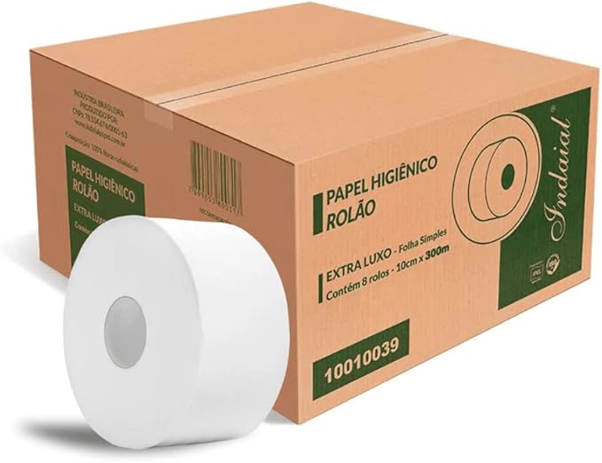 Papel higiênico rolao 8unidade